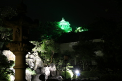 丸岡城と霞ヶ城公園の夏のライトアップ