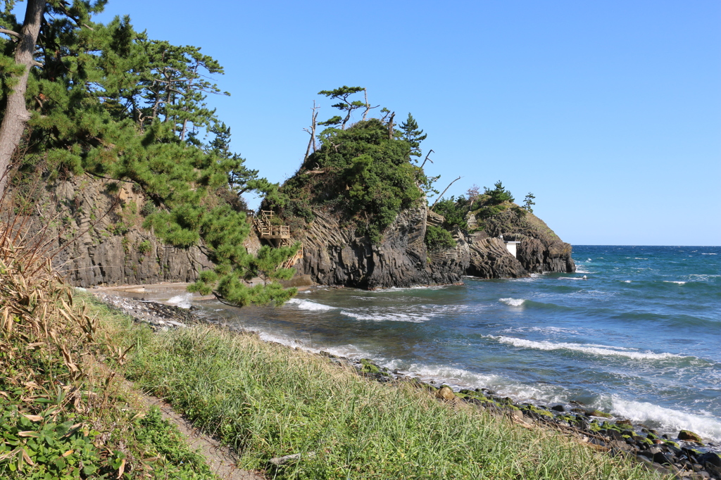 白浜（越前松島より）