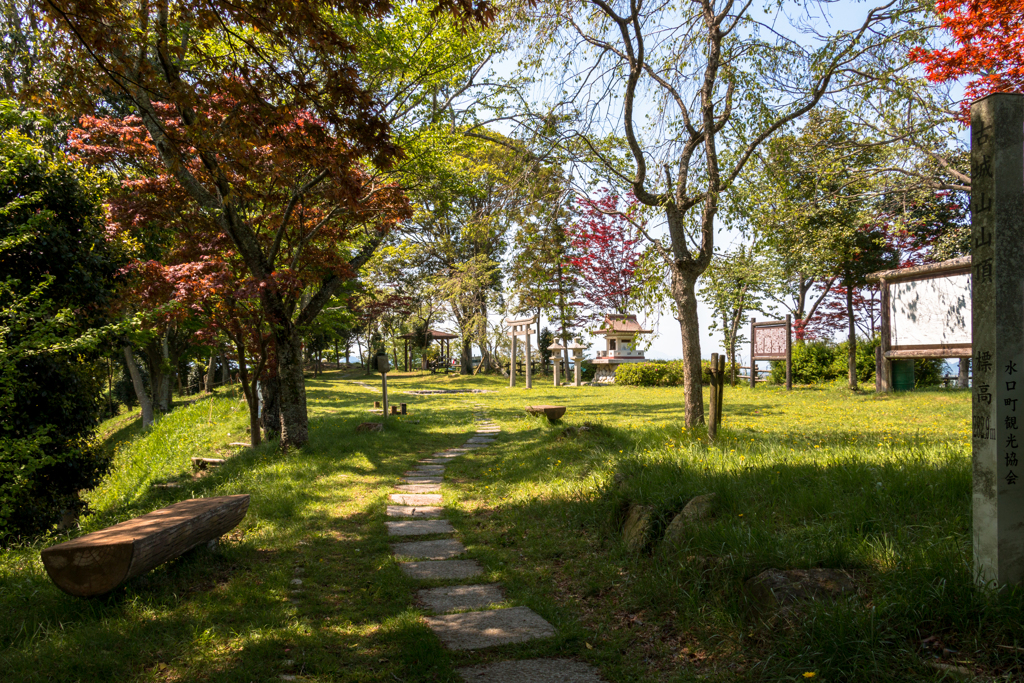 なんでもない山頂風景（水口岡山城跡より）