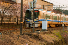 初の撮り鉄は被写体ぶれ(^^;