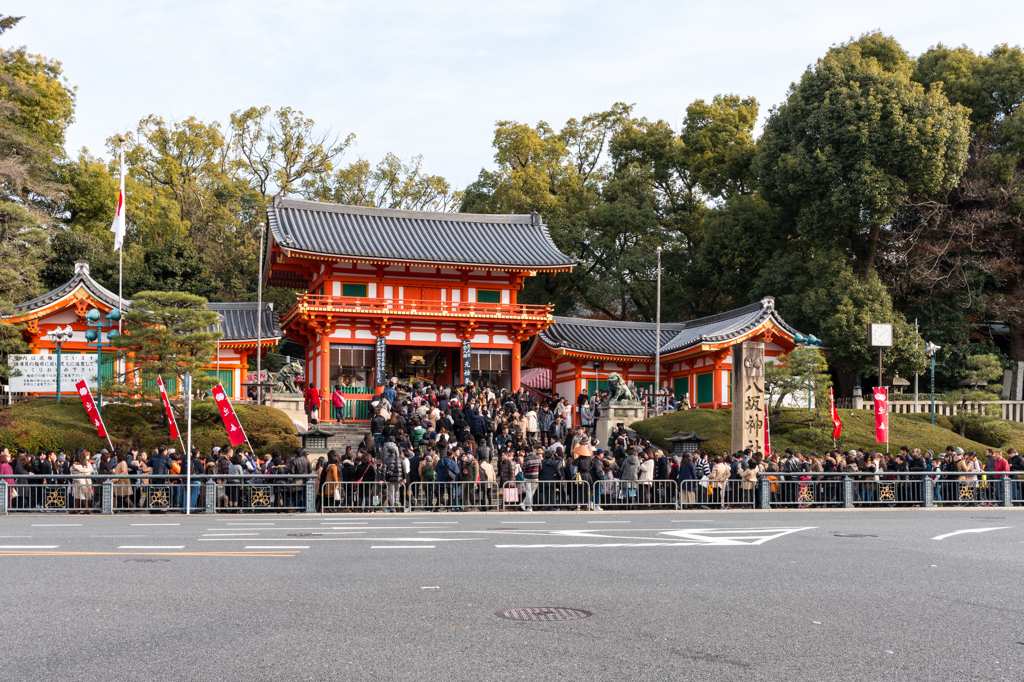 お正月の京都を撮ってみた－八坂神社は人、人、人
