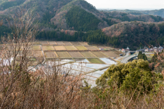 日本海の見える観音山（西尾八景より）