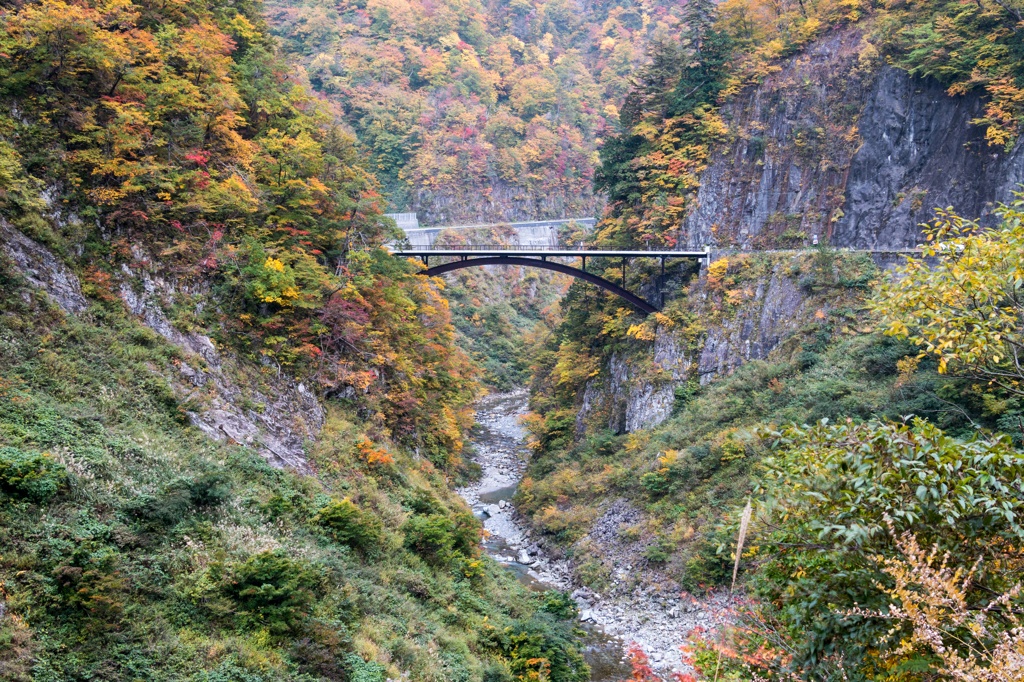 蛇谷大橋２（2015秋の白山白川郷ホワイトロードより）