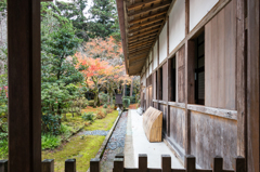 庫裡書院玄関にて（那谷寺より）