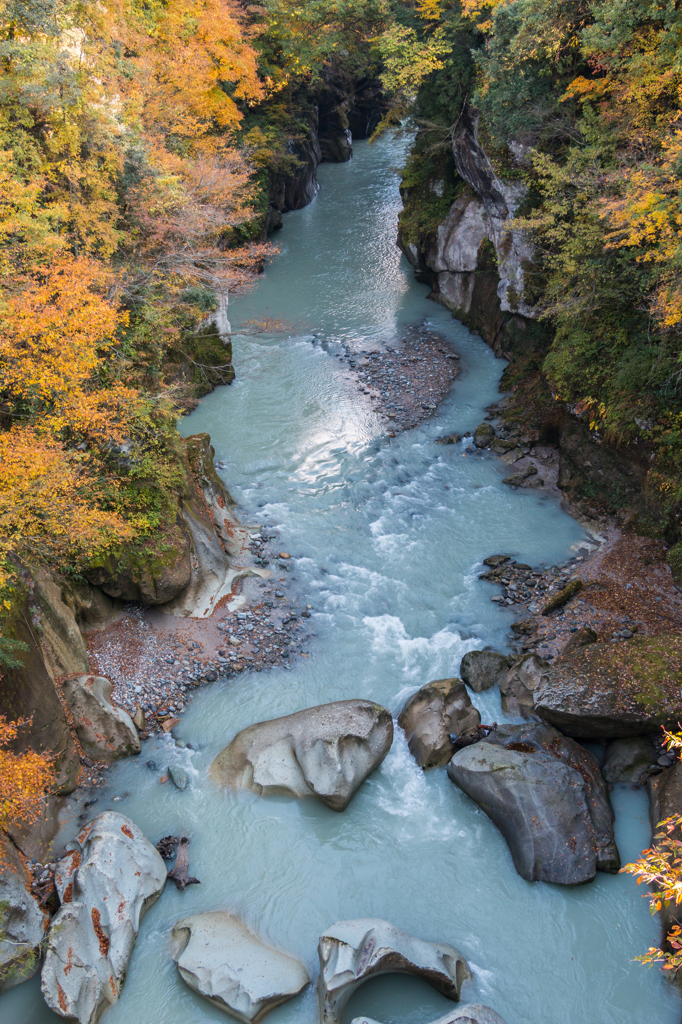 不老橋より５（手取峡谷2015年秋より）