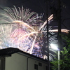 住宅街の花火③