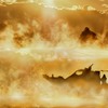 気嵐の中を