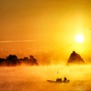 気嵐の朝