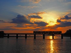 朝の鉄橋