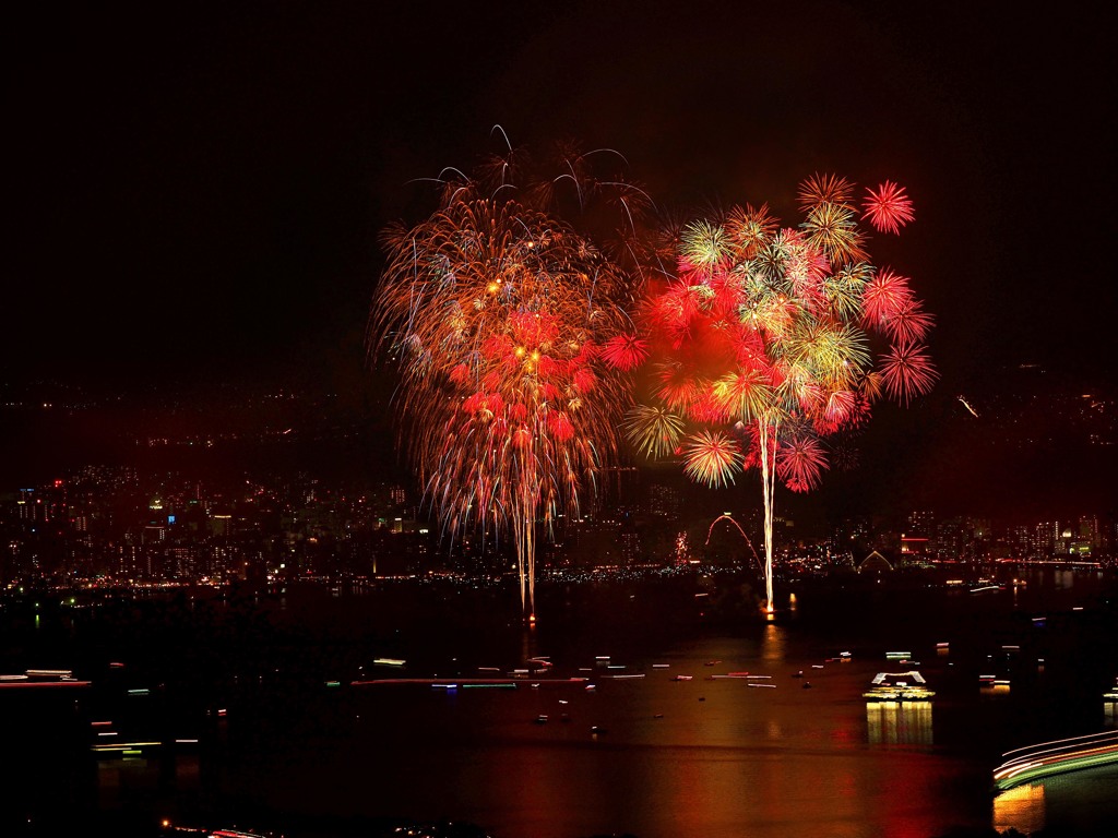 鹿児島錦江湾花火