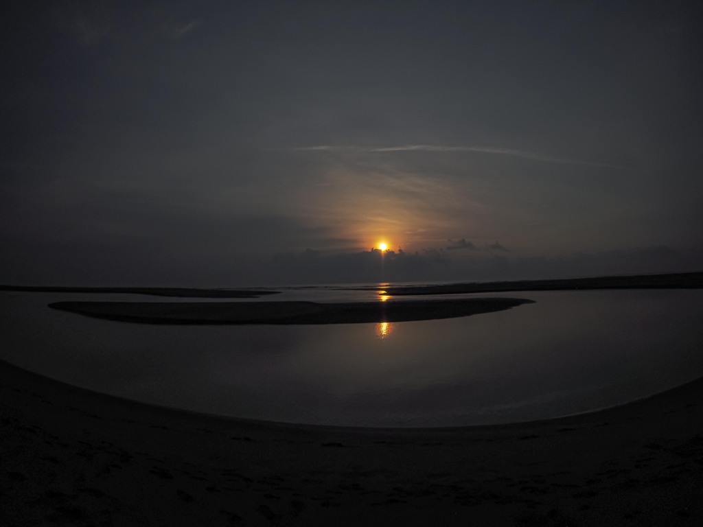河口の朝