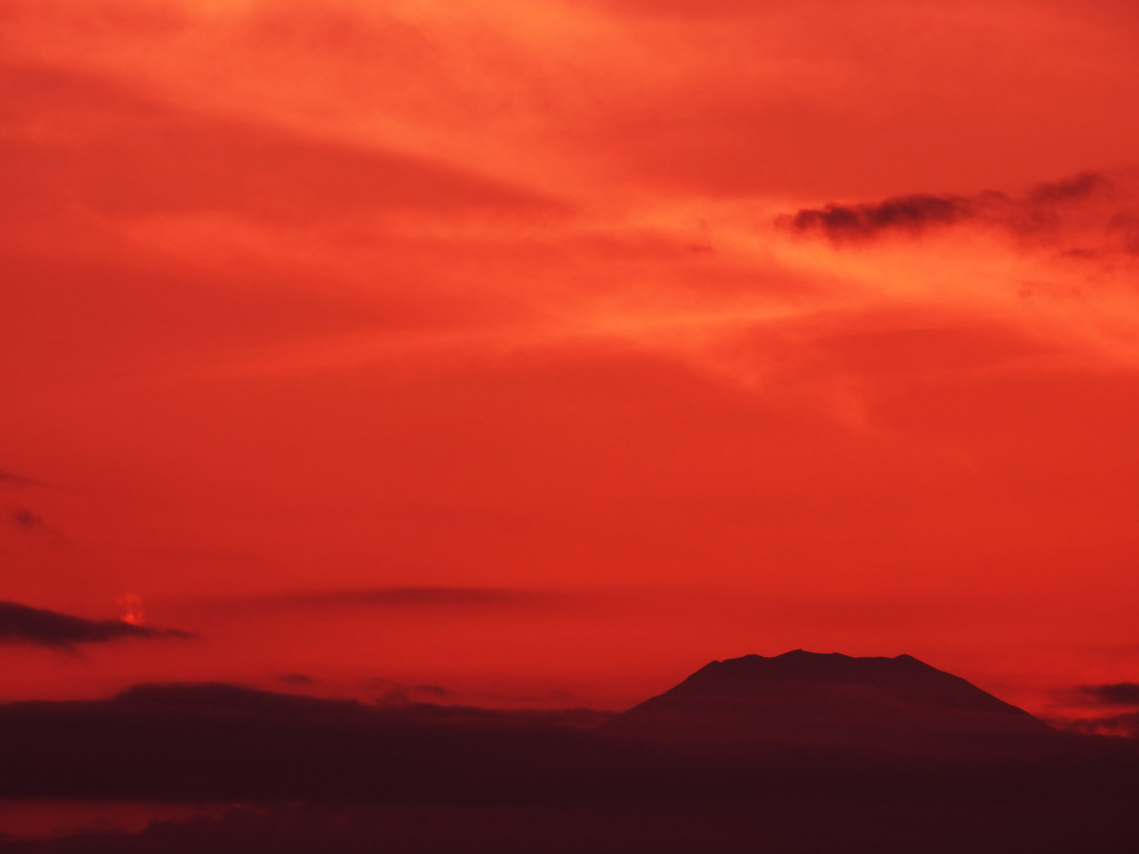 富士の夕焼け