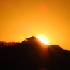 ニセ富士の夕陽