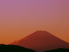 懐かしき暖冬富士