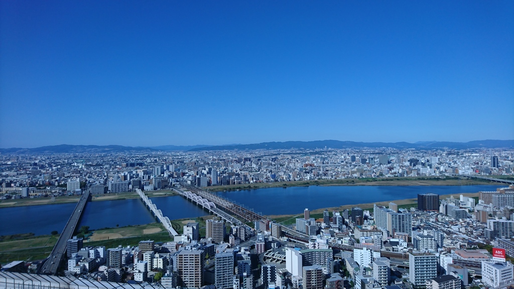 伊丹空港へ向かう飛行機