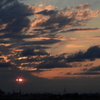10分遅れの朝日
