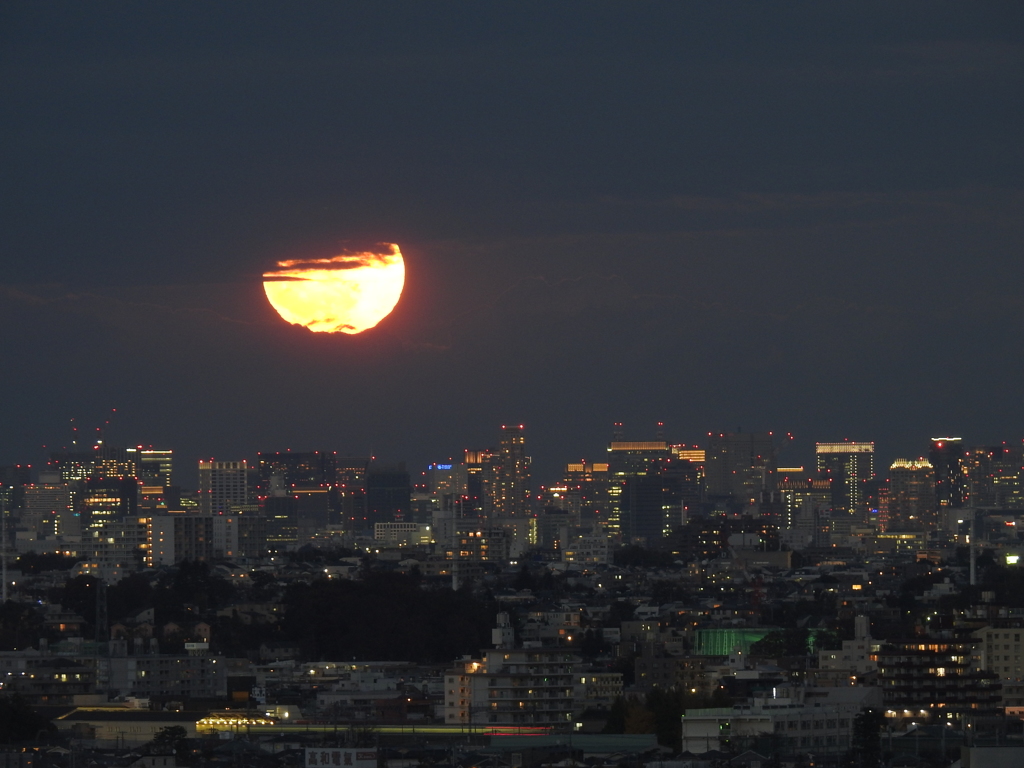 今日の月の出