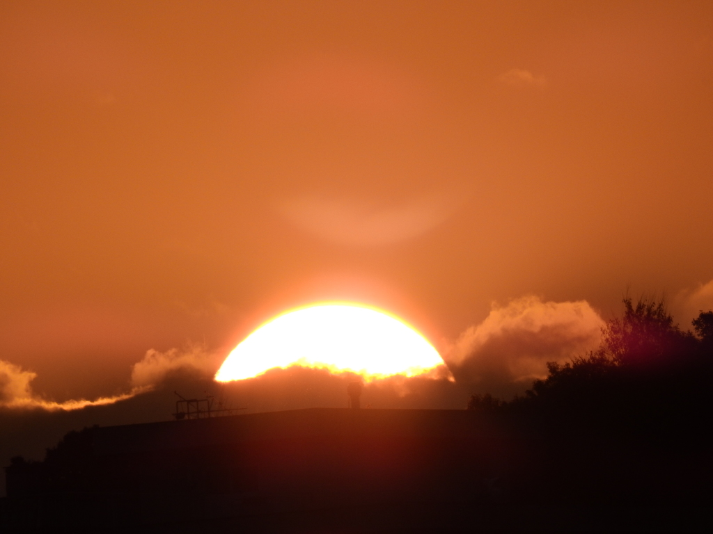 今日の夕日20171202