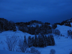 雪明かりの星峠