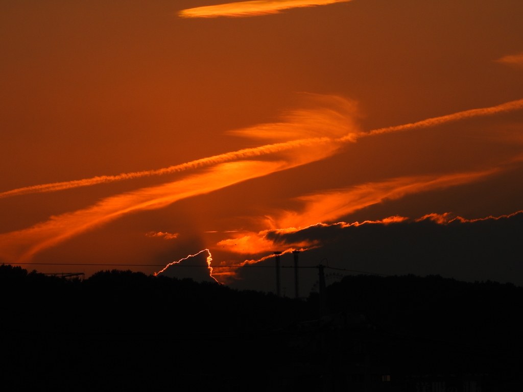 よみうりランドの夕暮れ