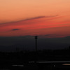 火の見やぐらと夕焼け
