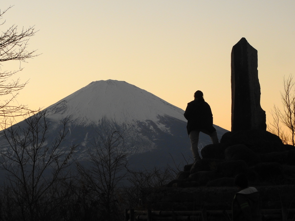 元旦の夕暮れ