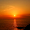 山口にて　夕陽
