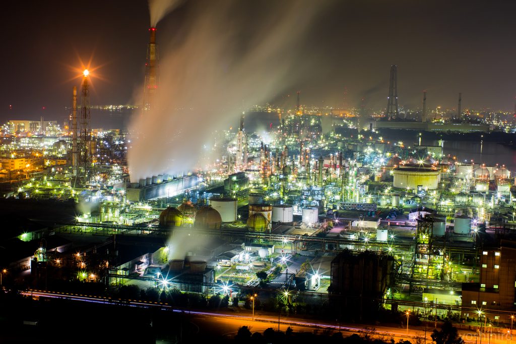 四日市工場夜景１