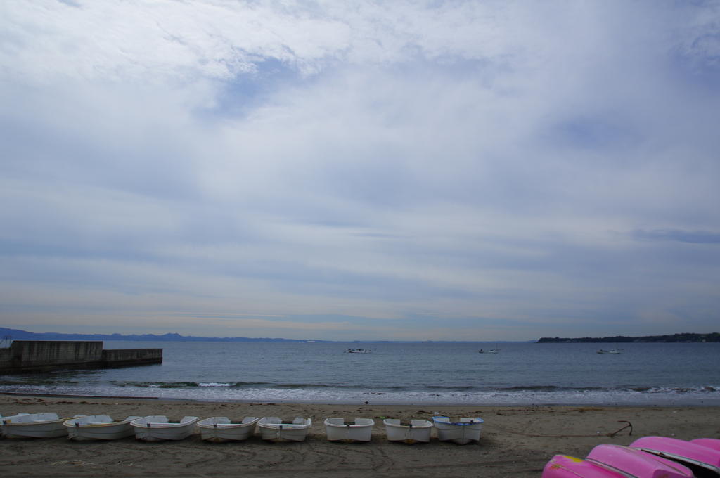 曇りの海岸