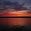 夕暮れの海辺