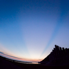オロロンラインからの夕日