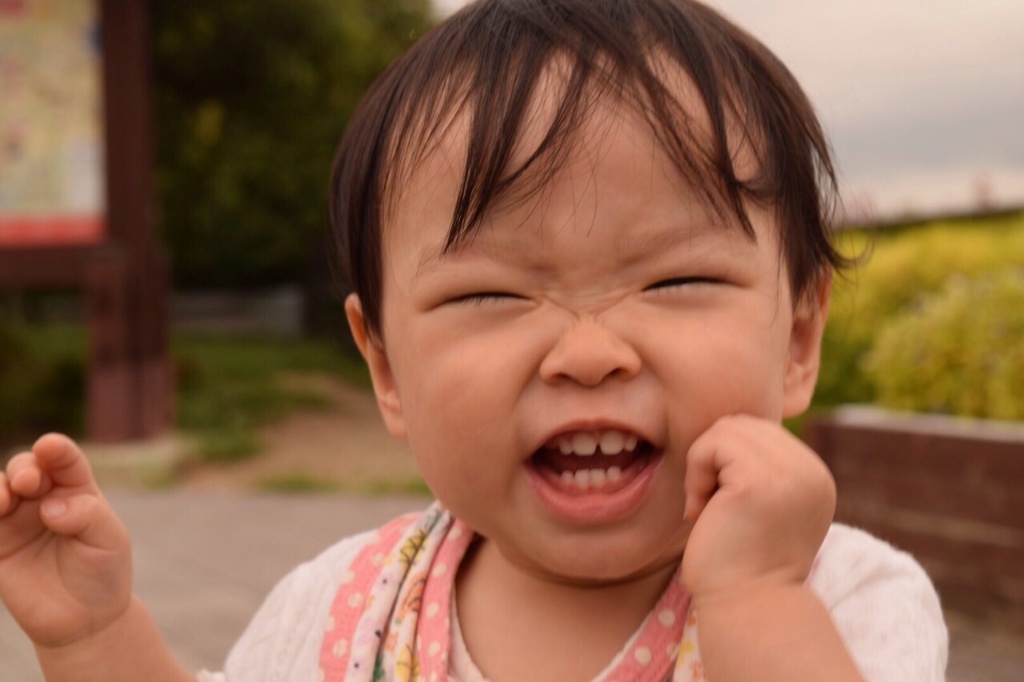 満面の笑み