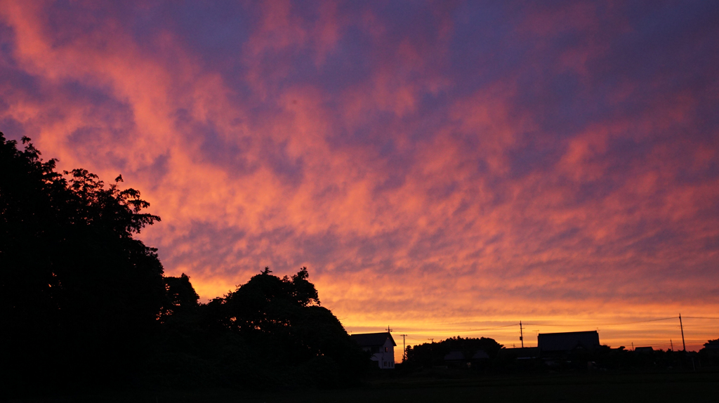 つくばの夕日