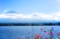 河口湖からの富士山