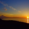 富士と朝日
