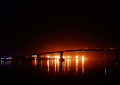 沖の光が眩しい!!!