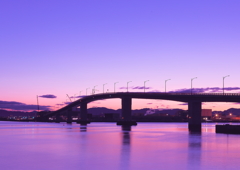 Magic Hour in Hatsukaichi Bridge