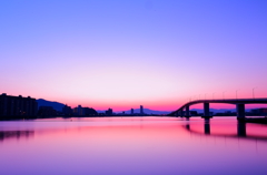 Blue Sky in Hatuskaichi Bridge