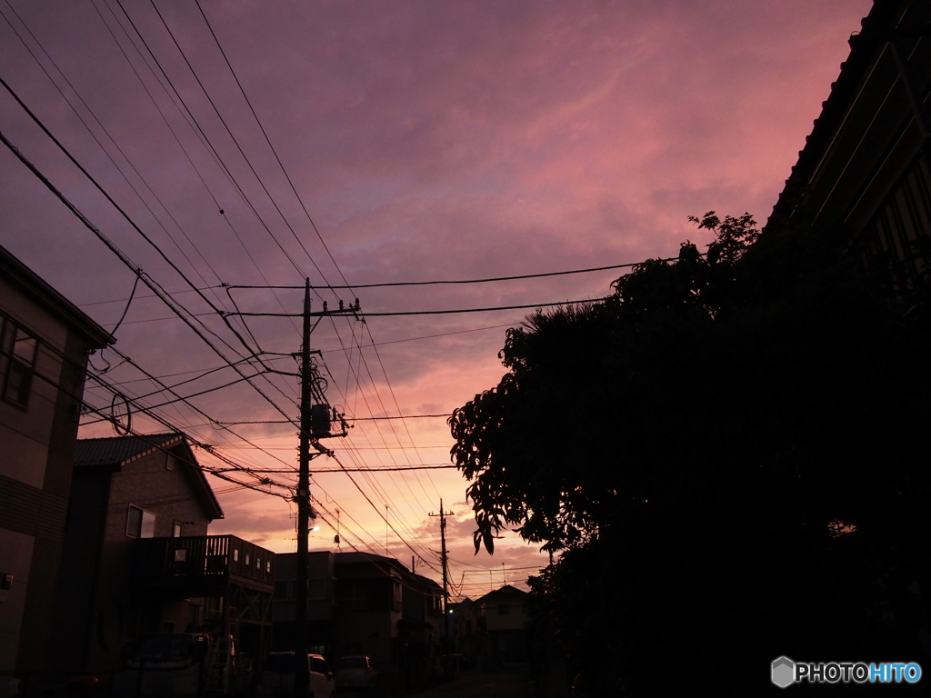 月曜日の夕焼け