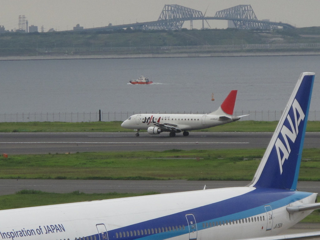東京ゲートブリッジと航空機