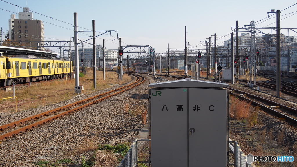 拝島駅にて