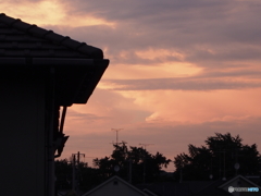 日曜の夕焼け