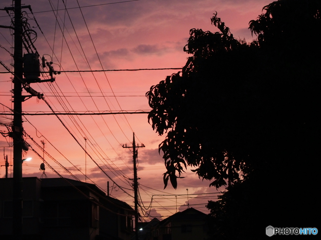 月曜日の夕焼け