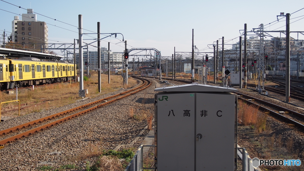 拝島駅にて