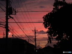 月曜日の夕焼け