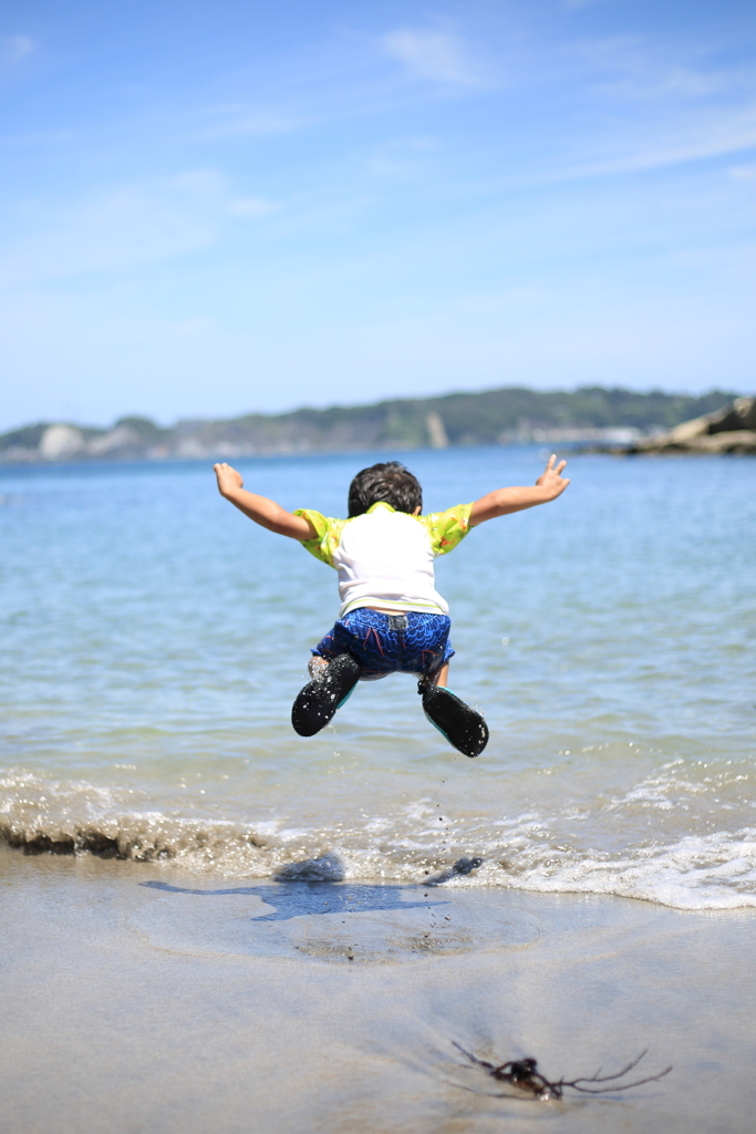 夏空へ大ジャンプ！