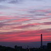 運動会の日の夕焼け
