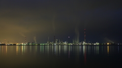 釣り人の夜景