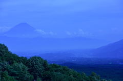 富士見高原から見た富士山