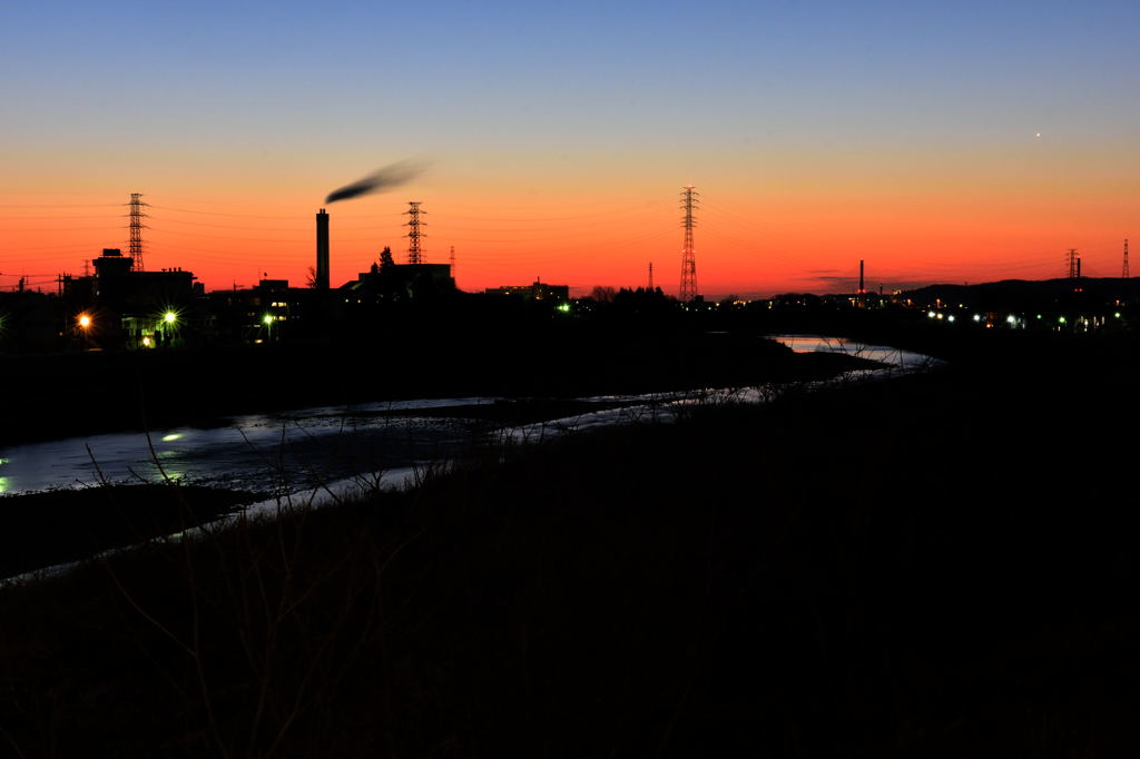 夜明け前の風景2